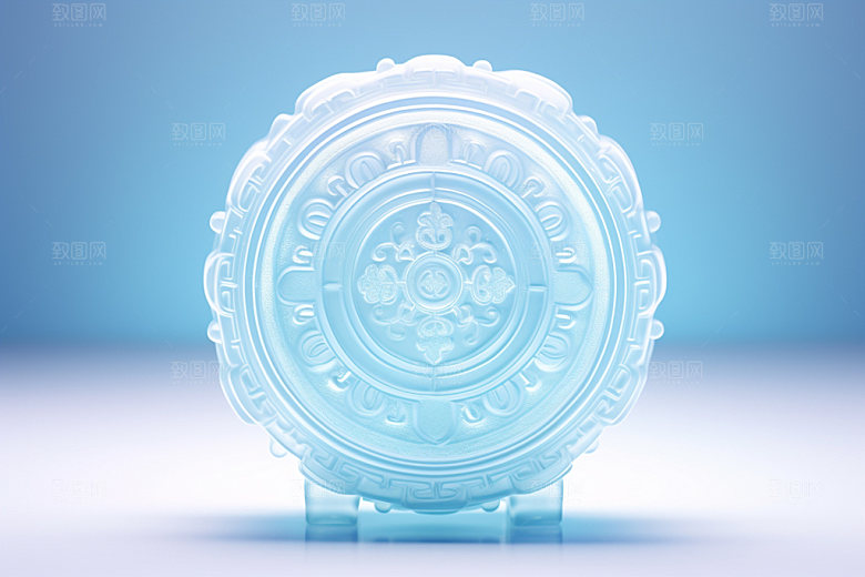 冰皮月饼高清传统点心效果图