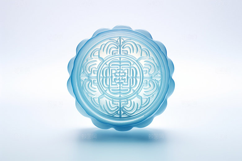 冰皮月饼彩色月饼传统点心效果图