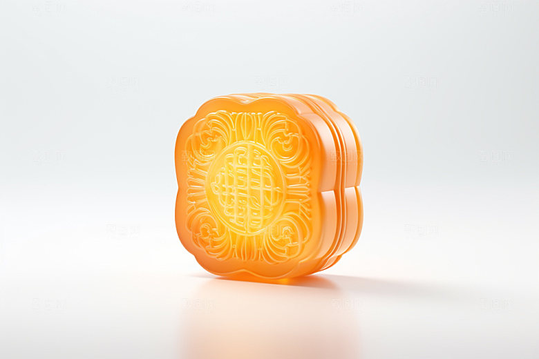 冰皮月饼3D立体效果图