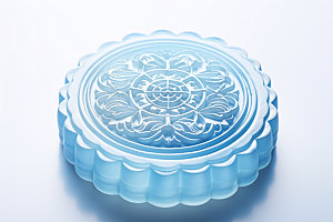 冰皮月饼美食透明效果图