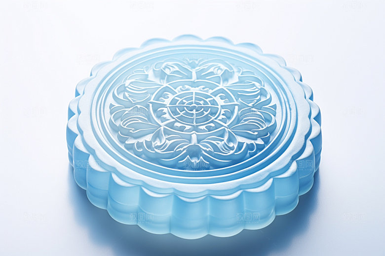 冰皮月饼美食透明效果图