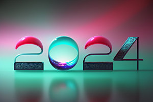 2024年年会立体艺术字