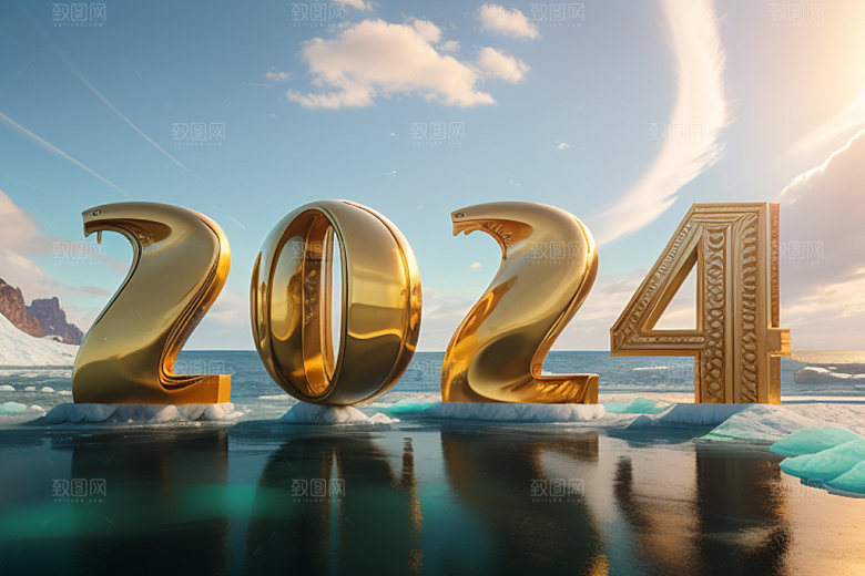 2024年立体年会艺术字