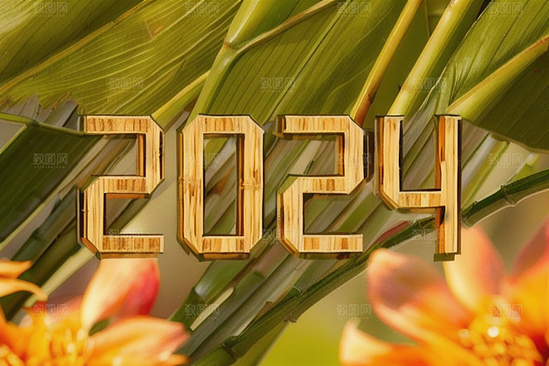 2024年科技感龙年艺术字