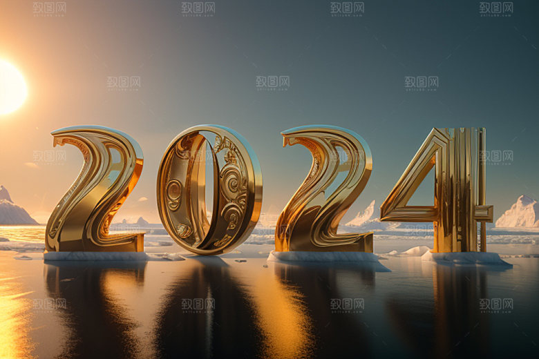 2024年跨年创意艺术字