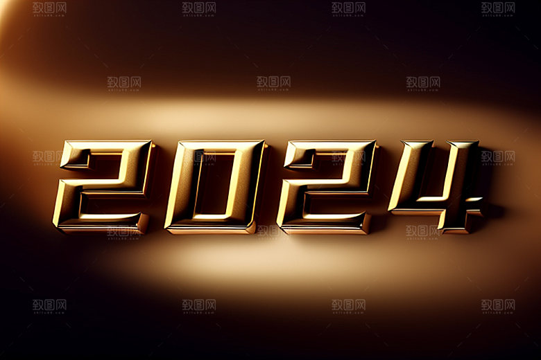 2024年创意元旦艺术字