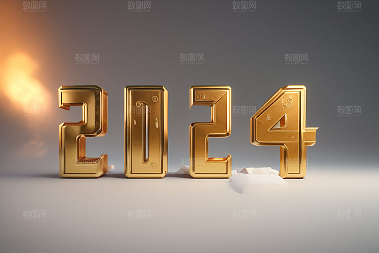 2024年元旦新年艺术字
