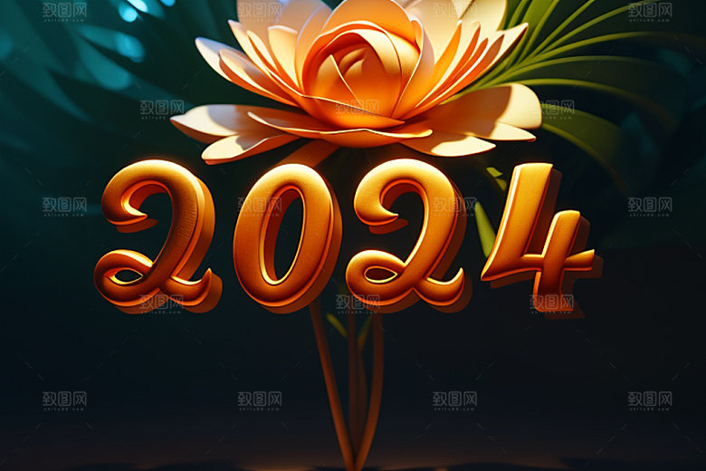 2024年科技感3D艺术字