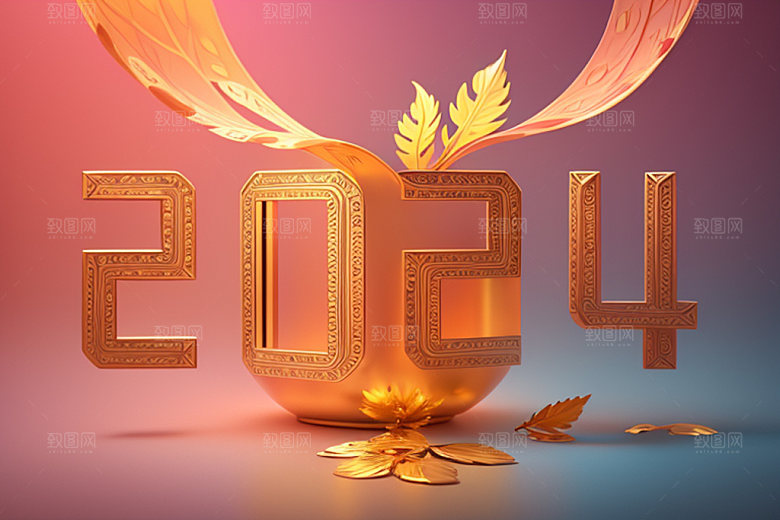 2024年新年创意艺术字