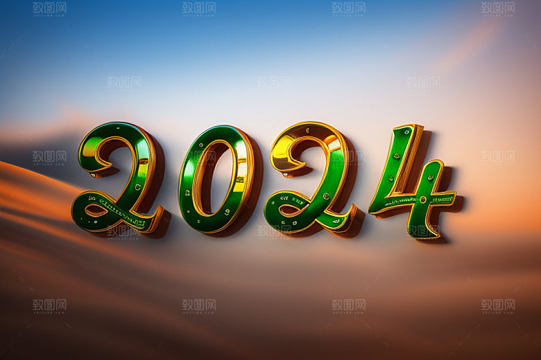 2024年时尚龙年艺术字