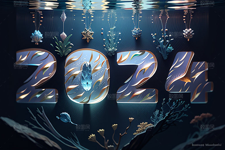 2024年龙年年会艺术字