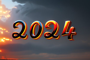 2024年时尚3D艺术字