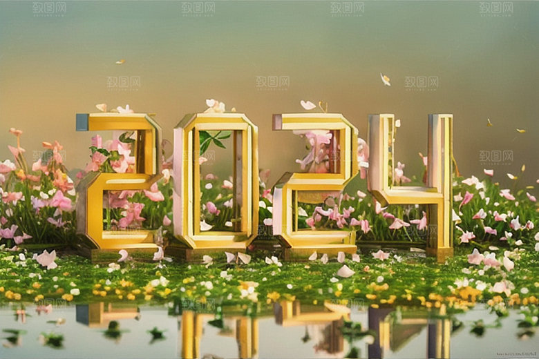 2024年龙年3D艺术字