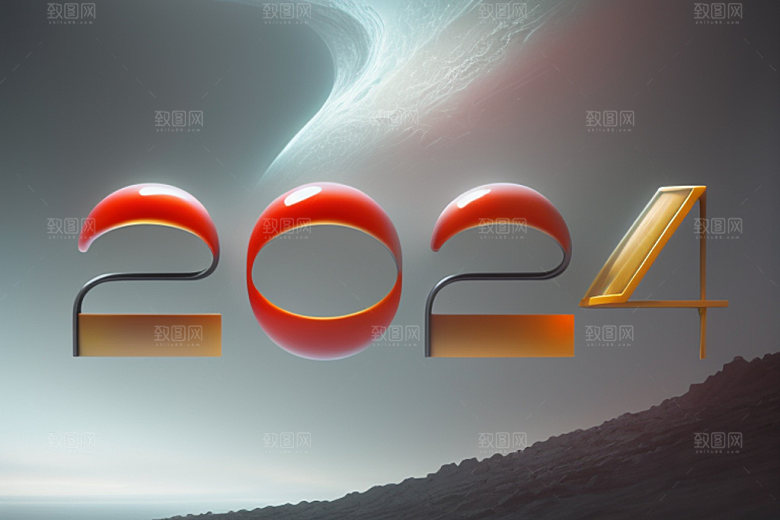 2024年3D时尚艺术字
