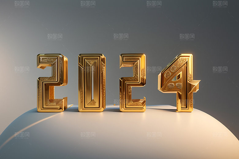 2024年创意新年艺术字