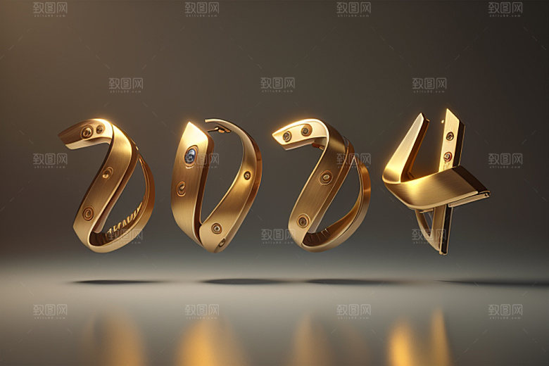 2024年龙年新年艺术字