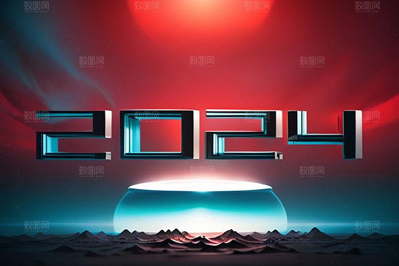 2024年跨年元旦艺术字