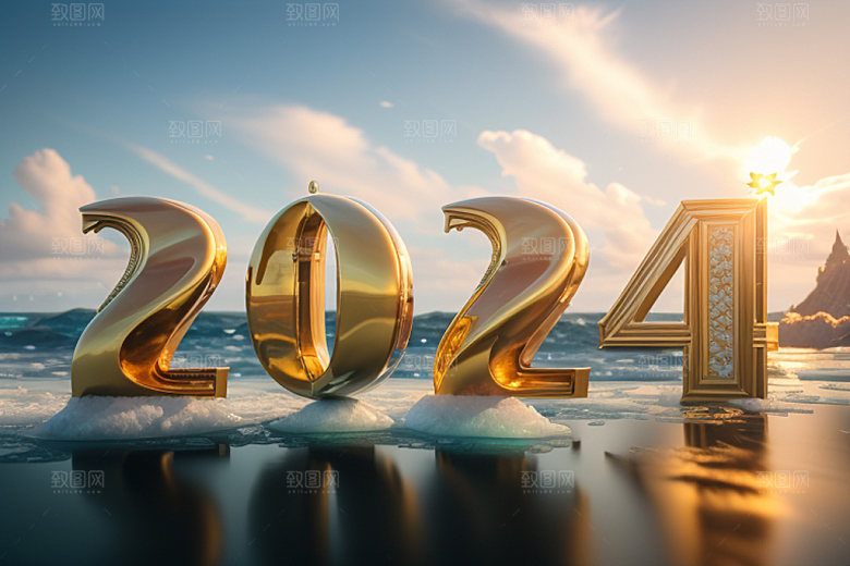 2024年3D龙年艺术字
