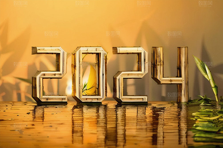 2024年科技感龙年艺术字