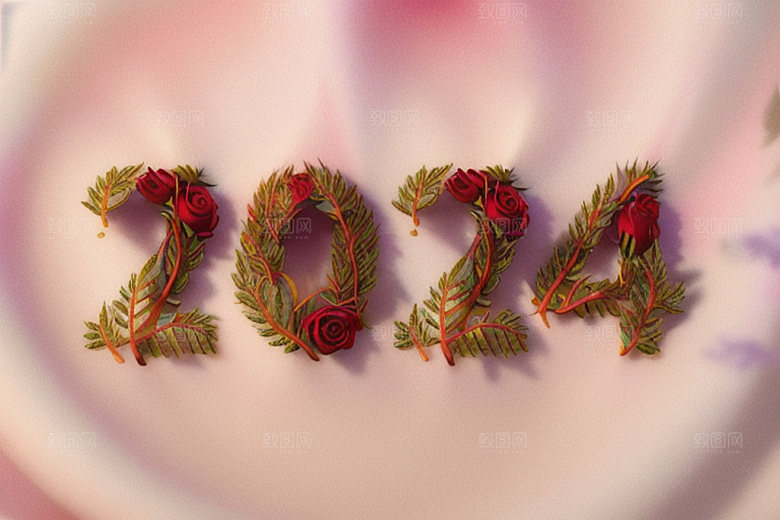 2024年时尚立体艺术字
