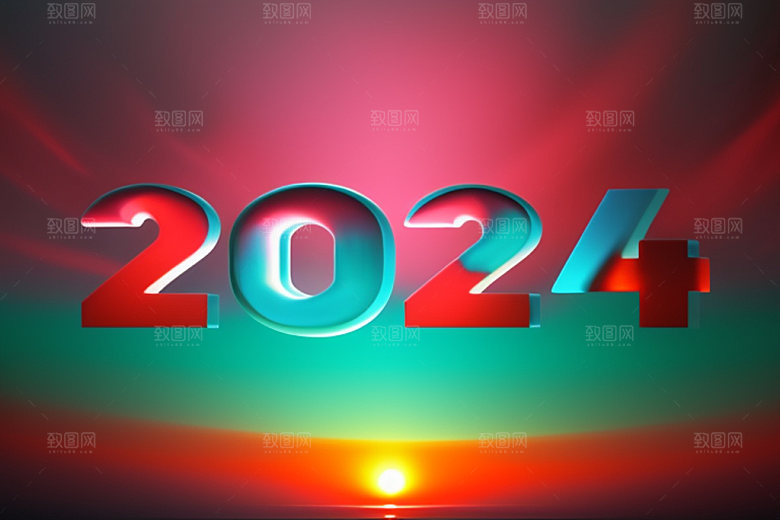 2024年科技感立体艺术字