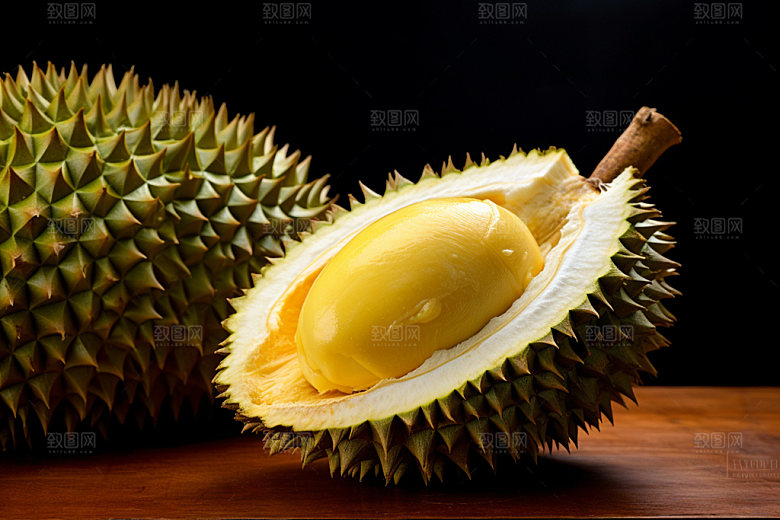 榴莲美食甜蜜摄影图