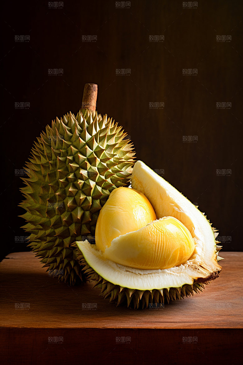 榴莲美味高清摄影图