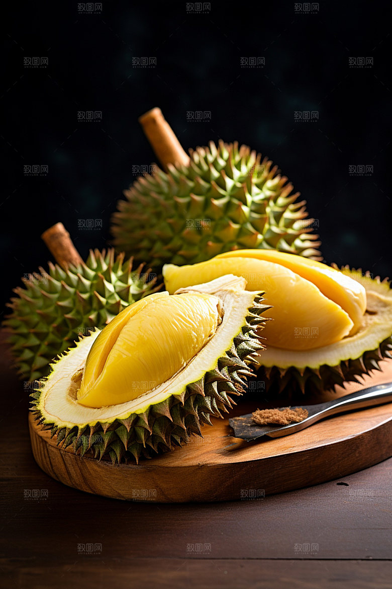 榴莲甜蜜美食摄影图