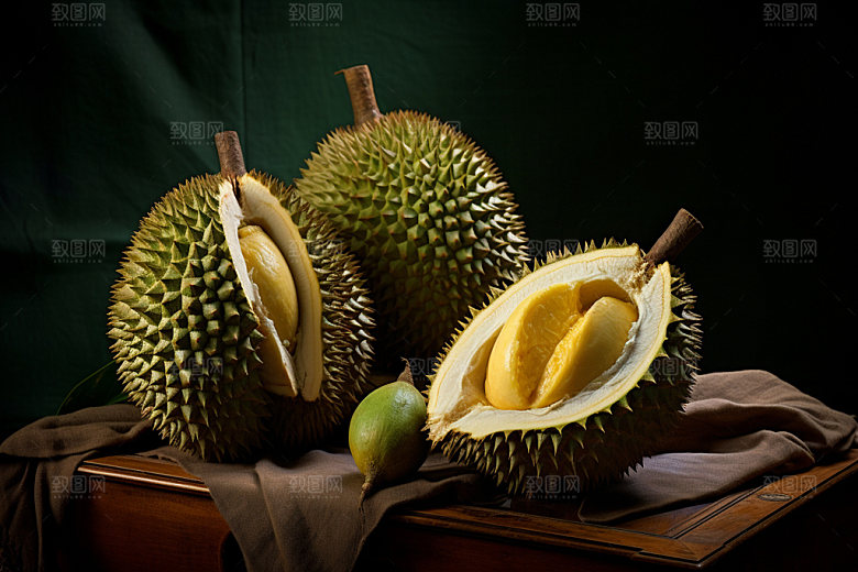 榴莲美味美食摄影图