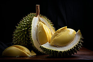 榴莲食品热带水果摄影图