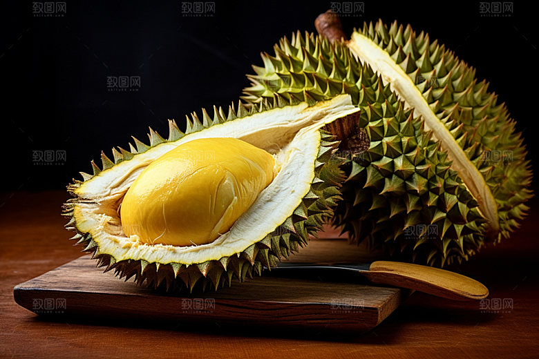 榴莲甜蜜美食摄影图