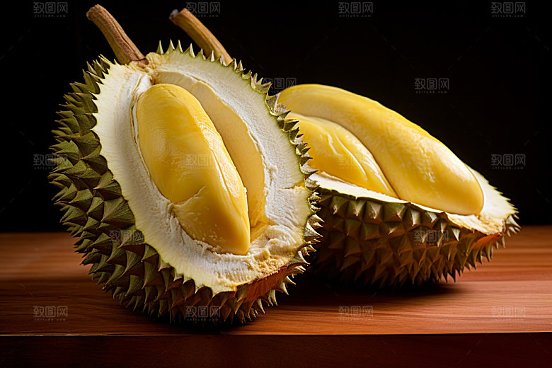 榴莲美味高清摄影图