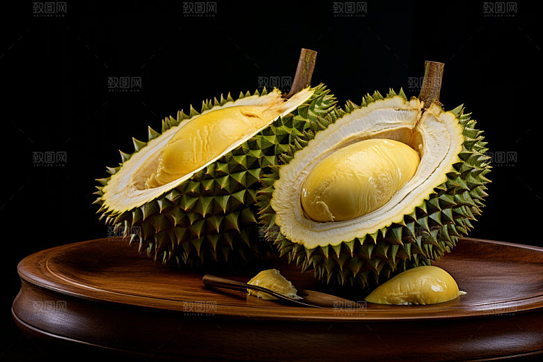 榴莲美食甜蜜摄影图