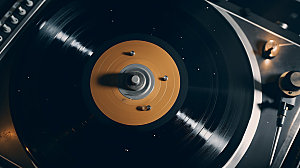 黑胶唱片唱片机留声机摄影图