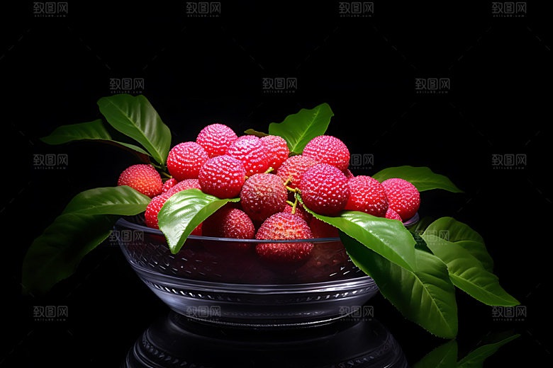 荔枝美食高清摄影图