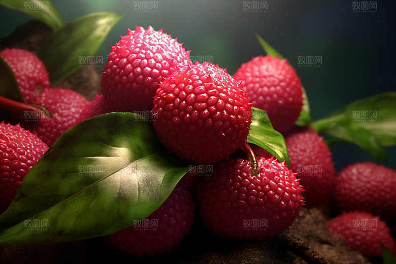 荔枝美食清凉摄影图
