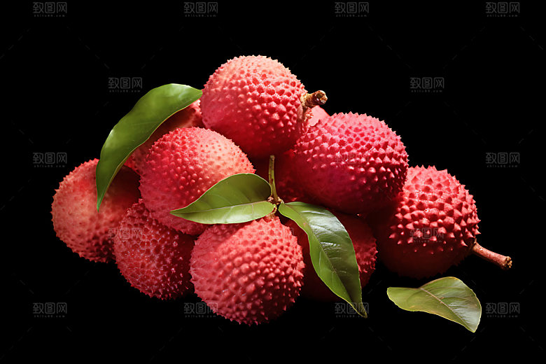 荔枝夏季清凉摄影图