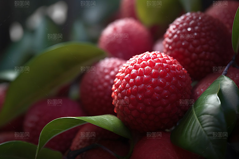 荔枝清凉美食摄影图