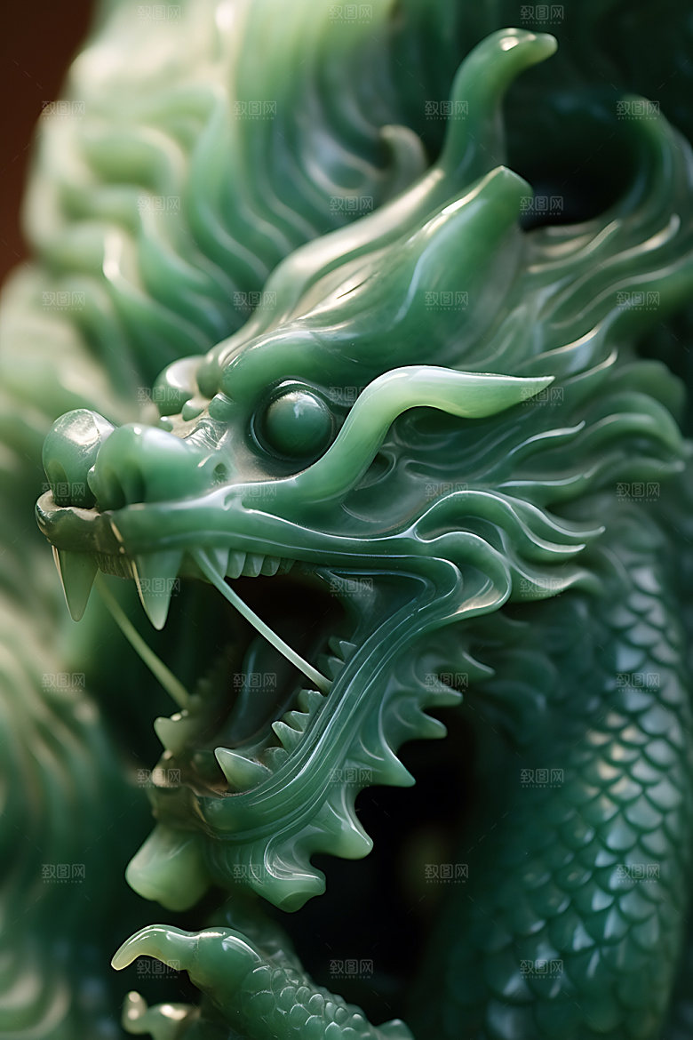 玉龙文物玉雕摄影图