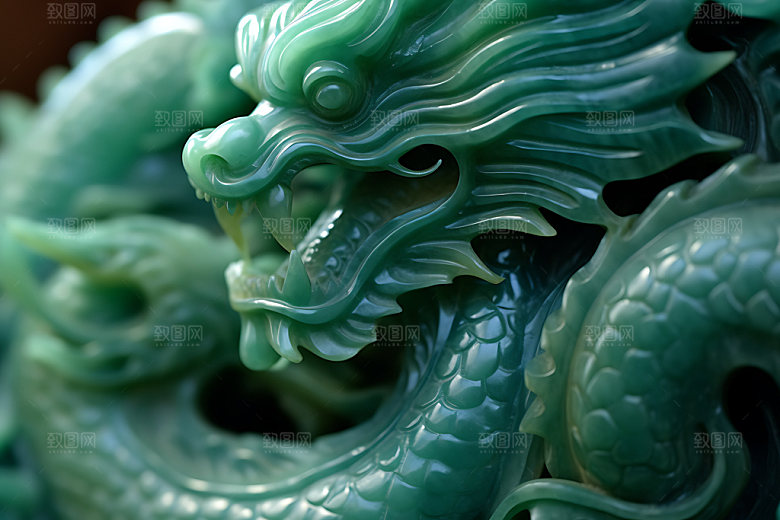 玉龙古董玉器摄影图