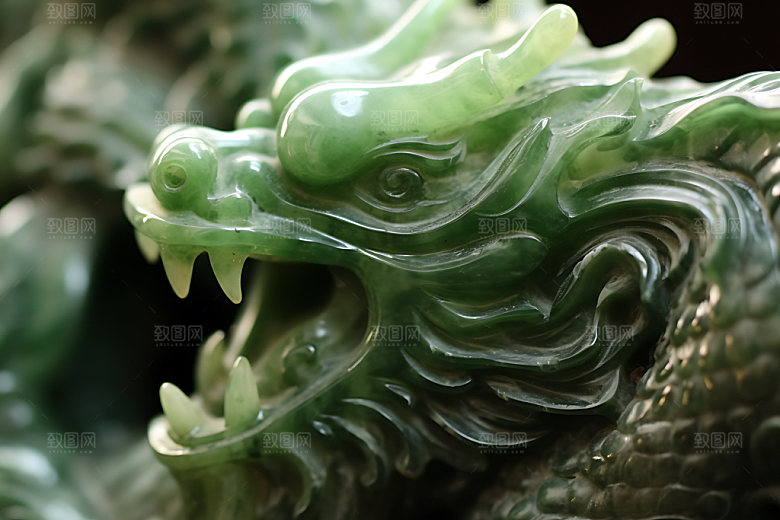 玉龙古董翡翠摄影图