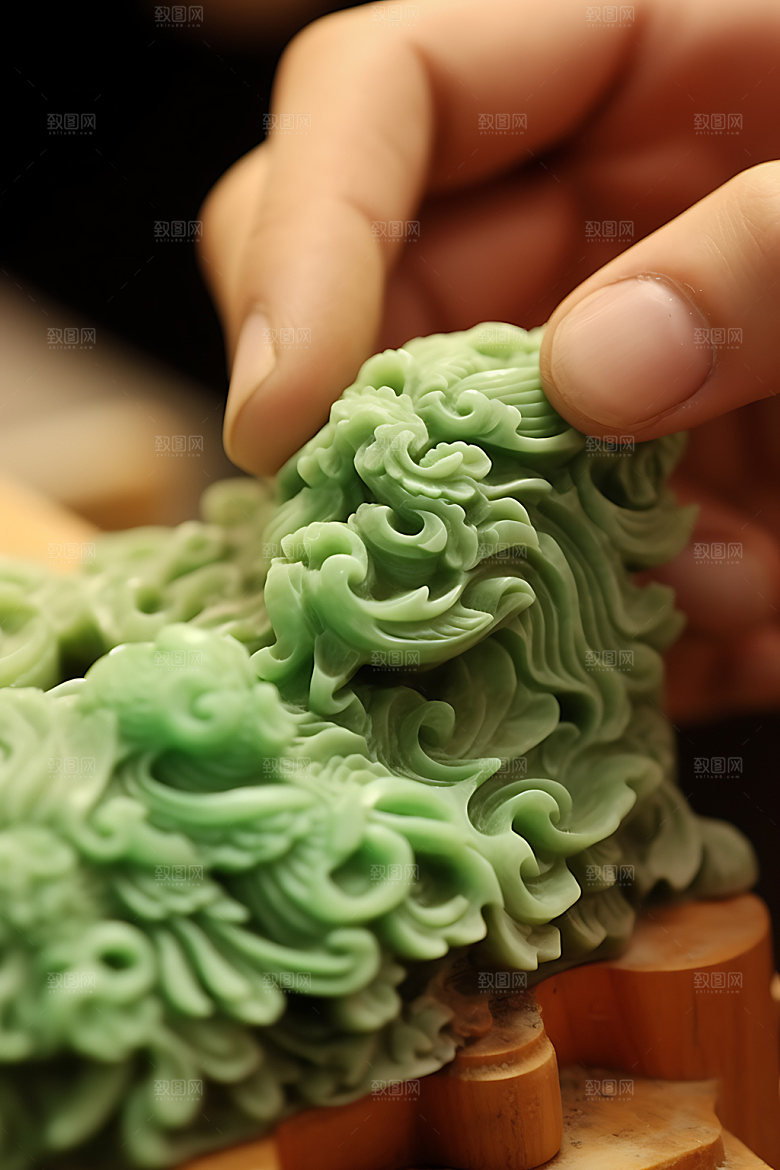 玉龙翡翠中国传统摄影图