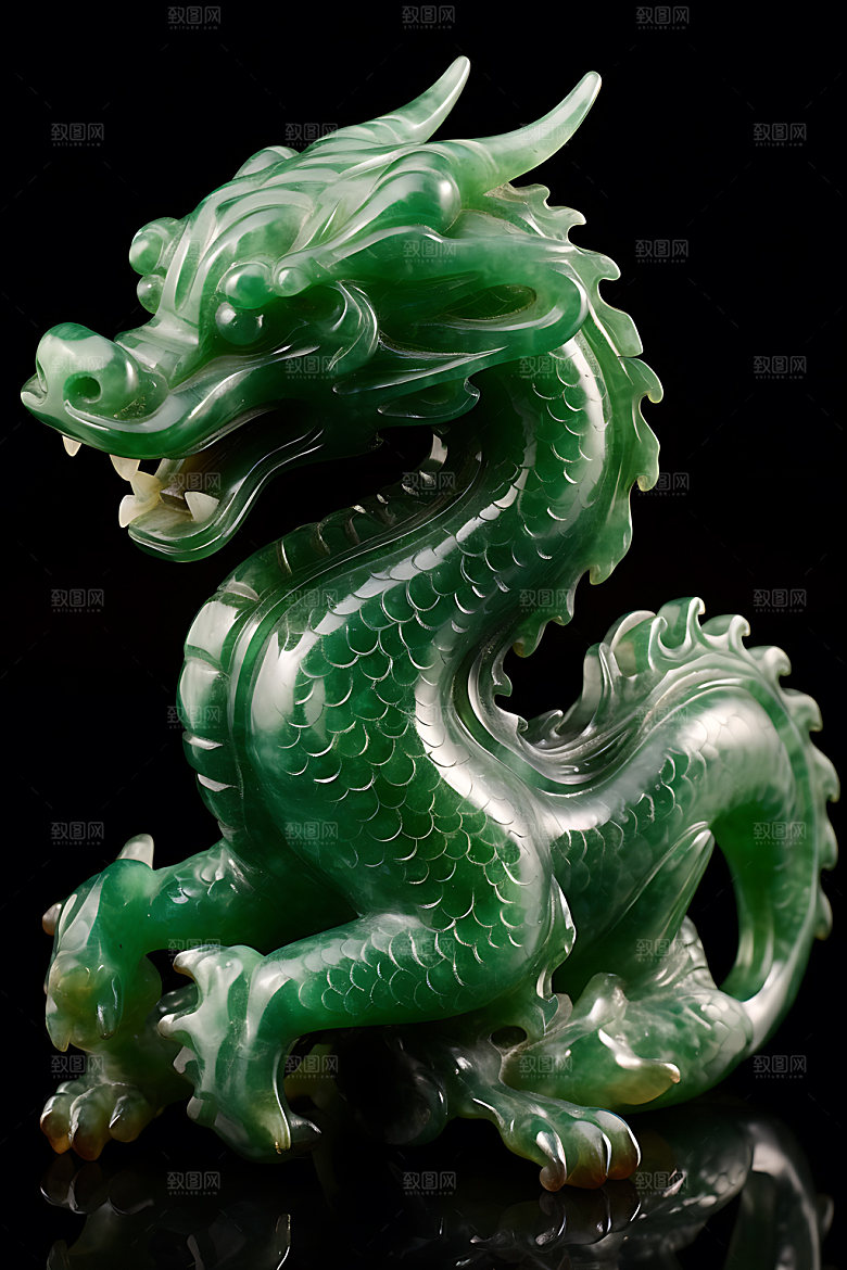 玉龙玉器文物摄影图
