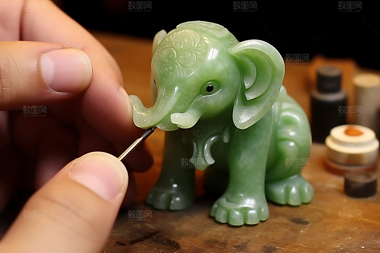 玉龙中国传统玉器摄影图