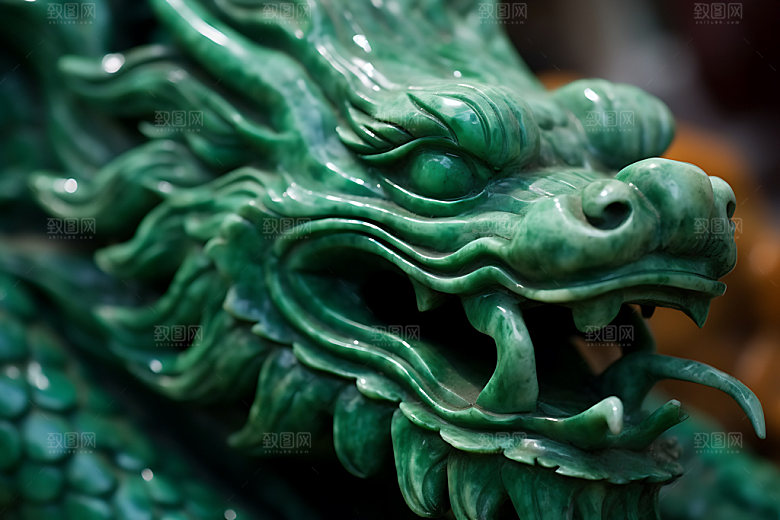 玉龙文物雕刻摄影图