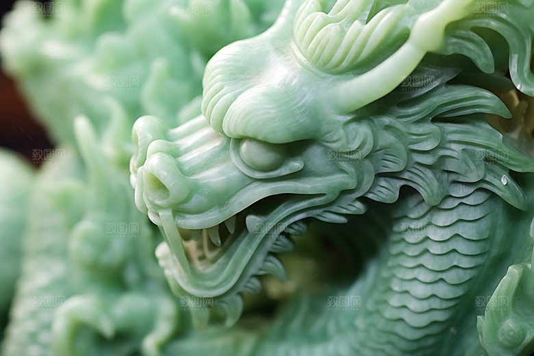 玉龙玉雕中国传统摄影图