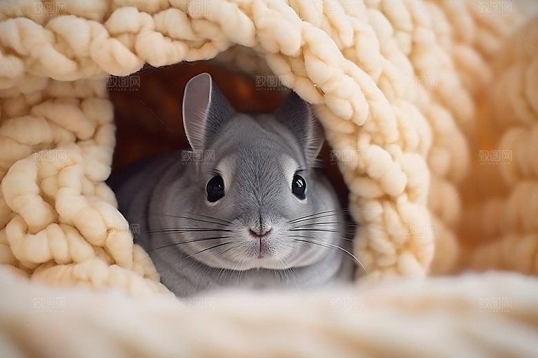 龙猫萌宠迷你摄影图