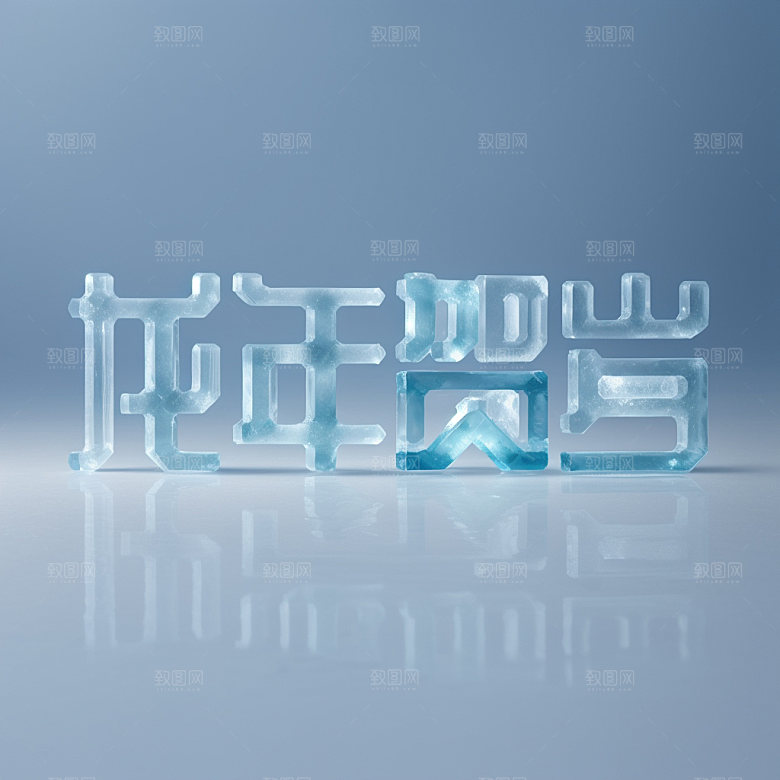 龙年祝福语创意热闹艺术字