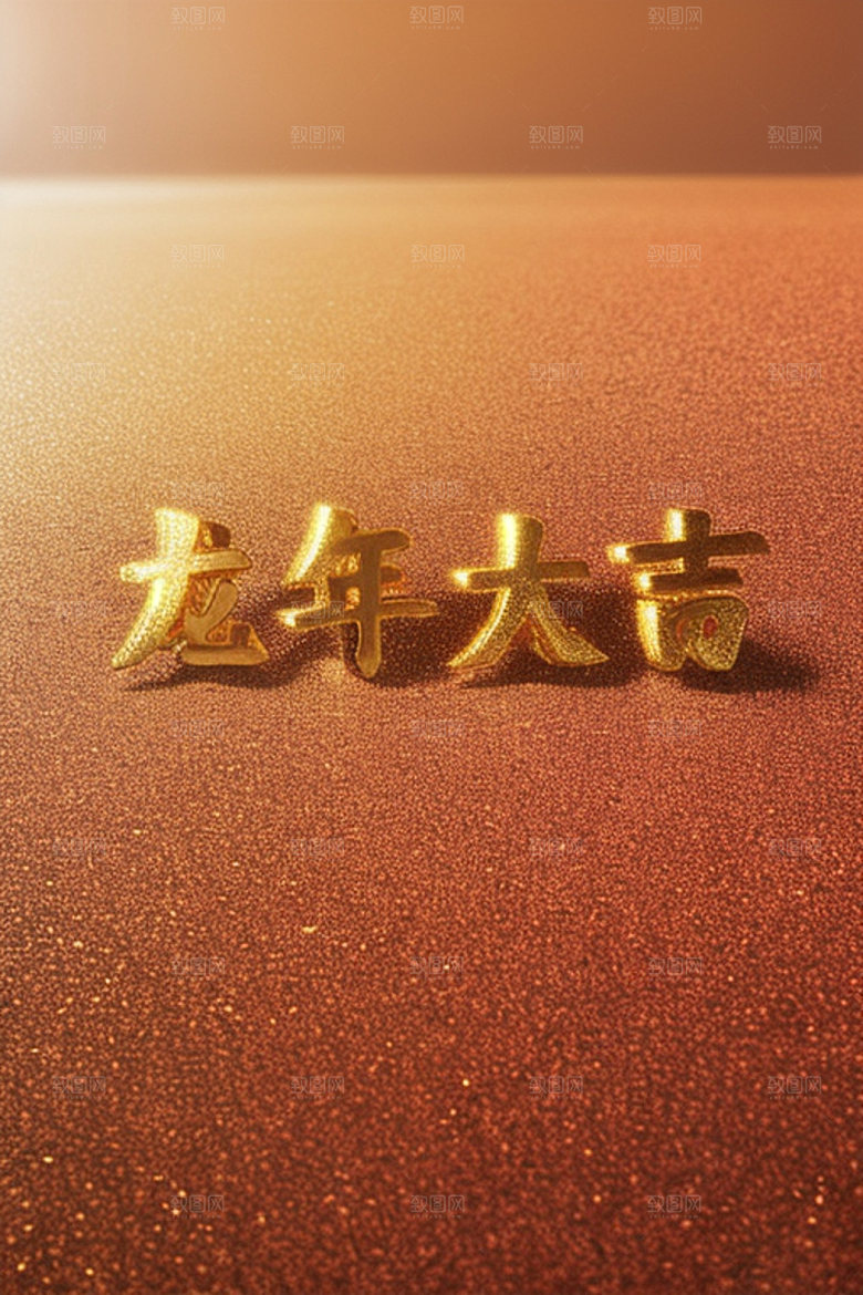 龙年祝福语如意吉祥艺术字