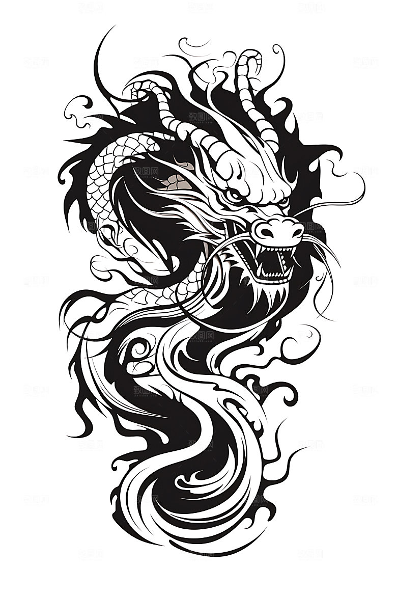 龙年中国龙巨龙素材